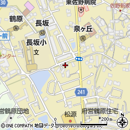 大阪府泉佐野市鶴原910周辺の地図