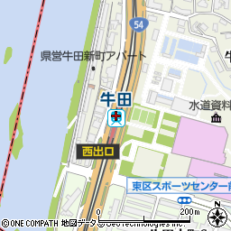 牛田駅周辺の地図