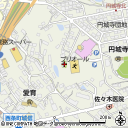 広島県東広島市西条町御薗宇6538周辺の地図