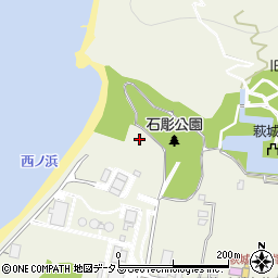 指月西公園公衆トイレ周辺の地図