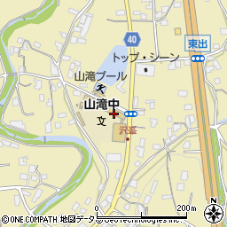 岸和田市立山滝中学校周辺の地図