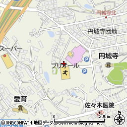 広島県東広島市西条町御薗宇6950周辺の地図