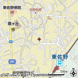 大阪府泉佐野市鶴原378周辺の地図