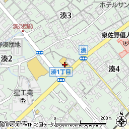 サンドラッグ泉佐野湊店周辺の地図
