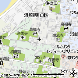 山口県萩市浜崎新町浜崎新町３区131周辺の地図