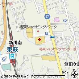 菓子夢工房タムラ椿東丸和萩店周辺の地図