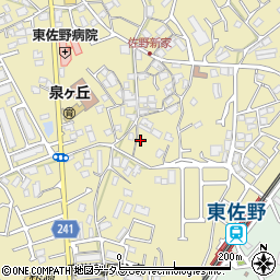 大阪府泉佐野市鶴原382-2周辺の地図