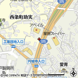 広島県東広島市西条町御薗宇6487-1周辺の地図