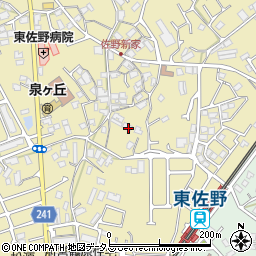 大阪府泉佐野市鶴原379周辺の地図