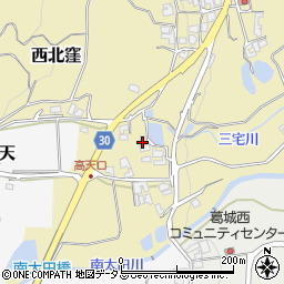 奈良県御所市西北窪199-2周辺の地図