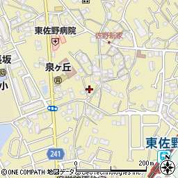 大阪府泉佐野市鶴原941-1周辺の地図