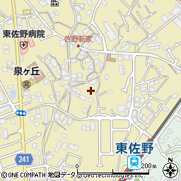 大阪府泉佐野市鶴原375-10周辺の地図