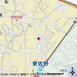 大阪府泉佐野市鶴原398-3周辺の地図