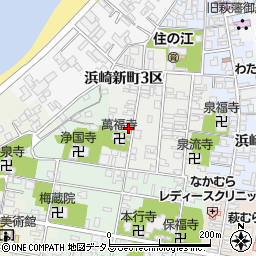 山口県萩市浜崎新町浜崎新町３区151周辺の地図