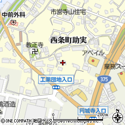 広島県東広島市西条町助実1740周辺の地図