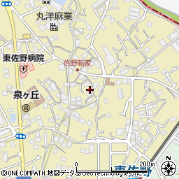 大阪府泉佐野市鶴原358-4周辺の地図
