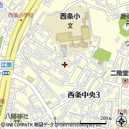 広島県東広島市西条中央3丁目31周辺の地図