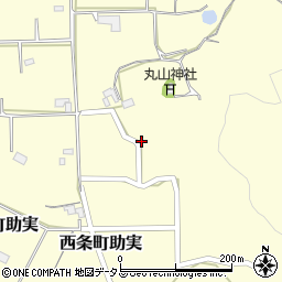 広島県東広島市西条町助実392周辺の地図