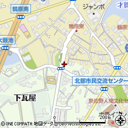 大阪府泉佐野市鶴原1499周辺の地図