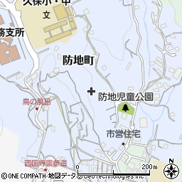 広島県尾道市防地町周辺の地図