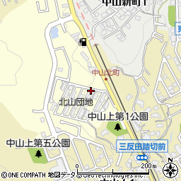 広島県広島市東区中山北町周辺の地図