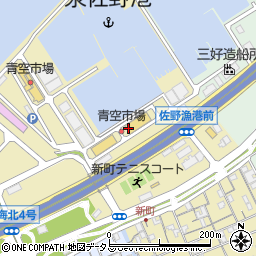 大阪府泉佐野市新町周辺の地図