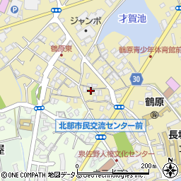 大阪府泉佐野市鶴原1432周辺の地図