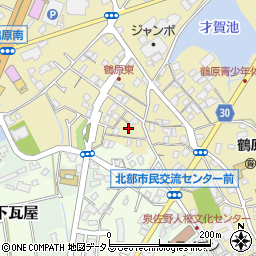 大阪府泉佐野市鶴原1448周辺の地図
