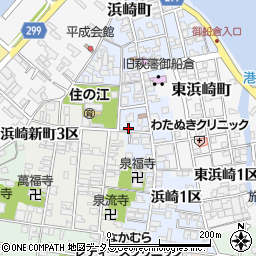 山口県萩市浜崎町浜崎２区247-10周辺の地図