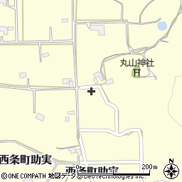 広島県東広島市西条町助実388周辺の地図