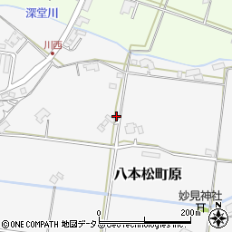 広島県東広島市八本松町原8401周辺の地図