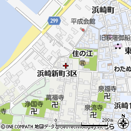 山口県萩市浜崎新町浜崎新町３区173周辺の地図