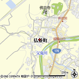 大阪府和泉市仏並町727周辺の地図