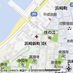 山口県萩市浜崎新町浜崎新町３区174周辺の地図