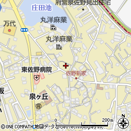 大阪府泉佐野市鶴原957周辺の地図