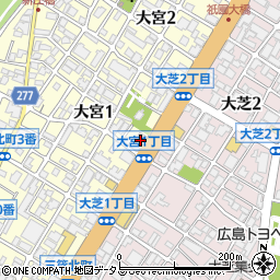 ガッツレンタカー広島店周辺の地図