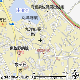 大阪府泉佐野市鶴原1165周辺の地図
