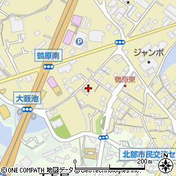 大阪府泉佐野市鶴原1487周辺の地図