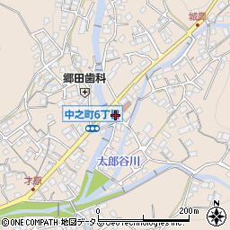 中之町上公民館周辺の地図