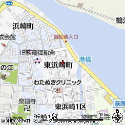 山口県萩市東浜崎町周辺の地図