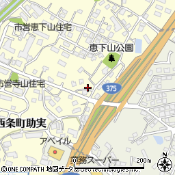 広島県東広島市西条町助実1620周辺の地図