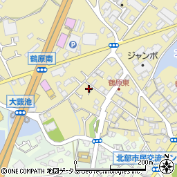 大阪府泉佐野市鶴原1487-10周辺の地図
