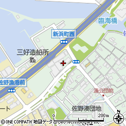 常晴株式会社泉佐野倉庫周辺の地図