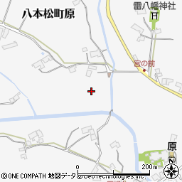 広島県東広島市八本松町原2825周辺の地図