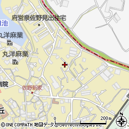 大阪府泉佐野市鶴原261-6周辺の地図