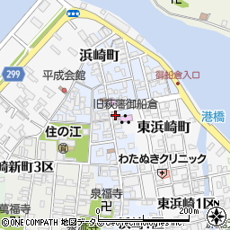 山口県萩市浜崎町浜崎２区周辺の地図