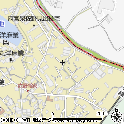 大阪府泉佐野市鶴原261-10周辺の地図