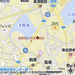 大阪府泉佐野市鶴原1132-1周辺の地図