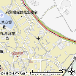 大阪府泉佐野市鶴原261-11周辺の地図