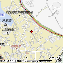 大阪府泉佐野市鶴原261-21周辺の地図